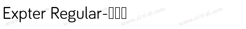 Expter Regular字体转换
